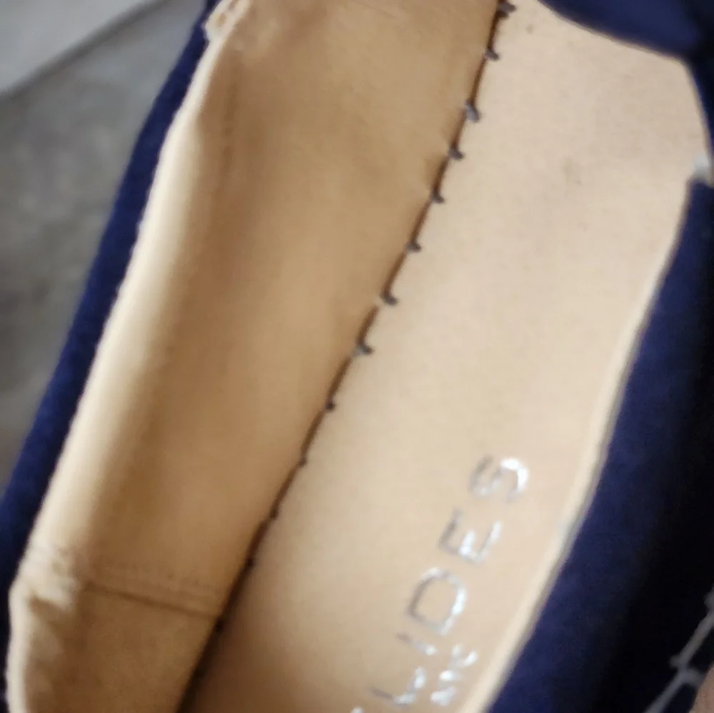 J/SLIDES NYC NAVY SUEDE ROSA SLIDES